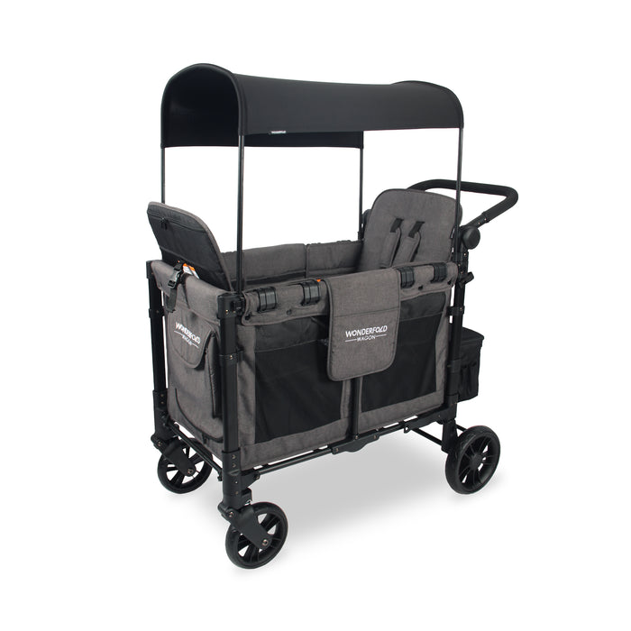 wagon stroller with storage WonderFold W2 Elite Double Stroller Wagon — Enlightened Baby