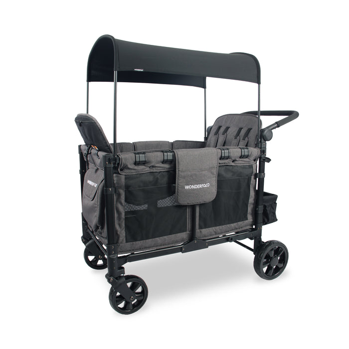 multifunction quad stroller wagon WonderFold W4 Elite Quad Stroller Wagon — Enlightened Baby