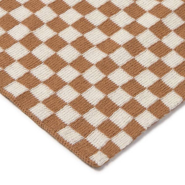 Lorena Canals Knitted Blanket - Tiles Toffee