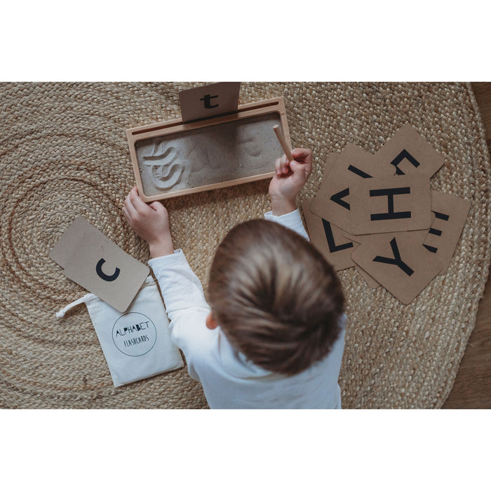 The Little Coach House Sand Writing Tray - Montessori Learning Resource