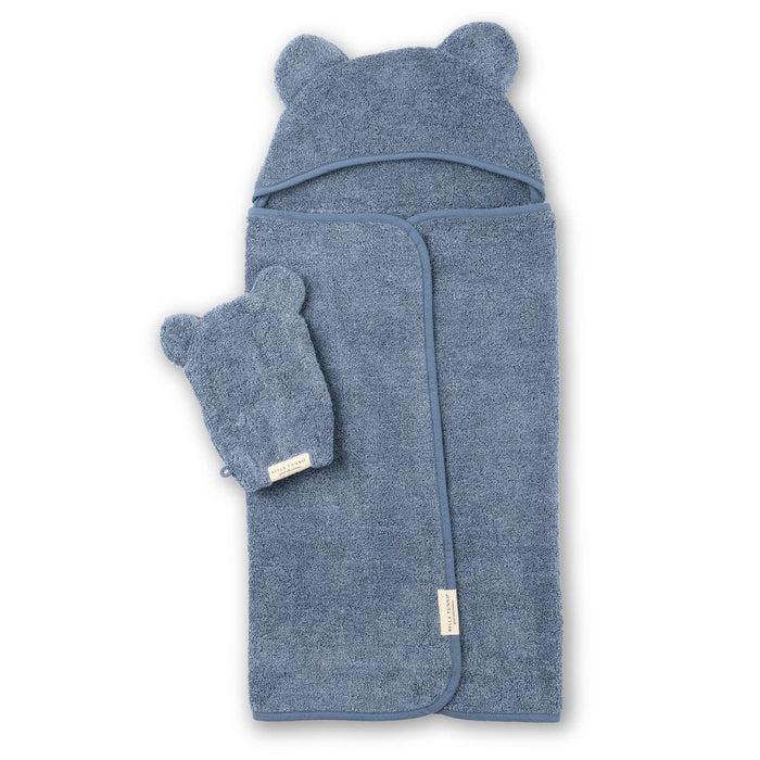 Bella Tunno | Hooded Towel + Wash Mitt Set Rain