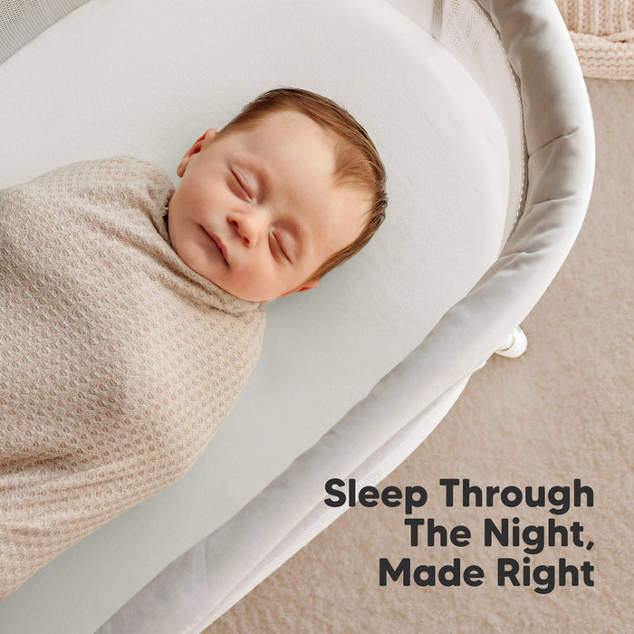 Soothe Fitted Bassinet Sheets for Baby Girls, Boys