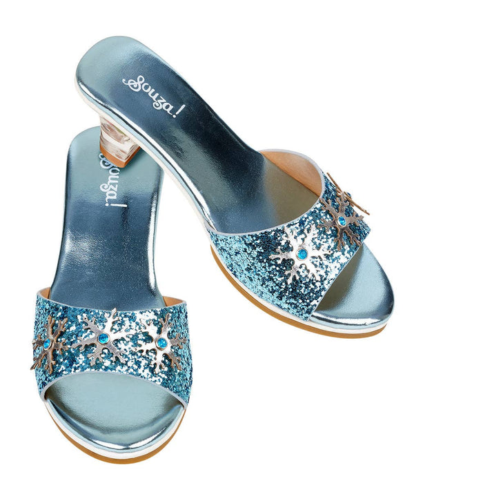 Souza Ice queen, High heel slipper, metallic light blue (3 sizes)