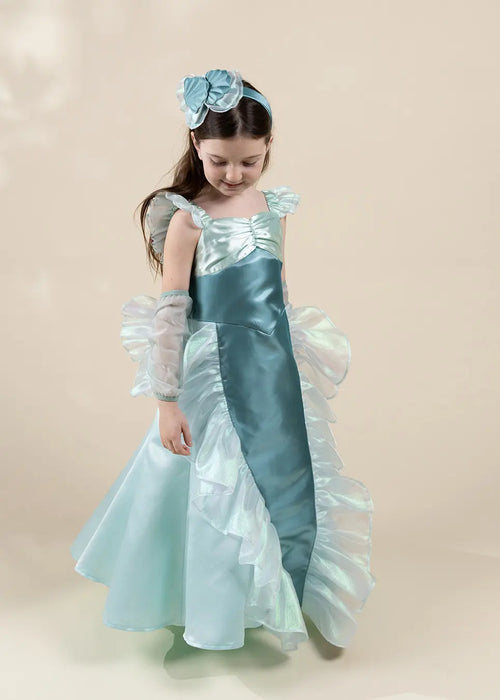 Coco Village Iridescent Mermaid Play Costume with Headband