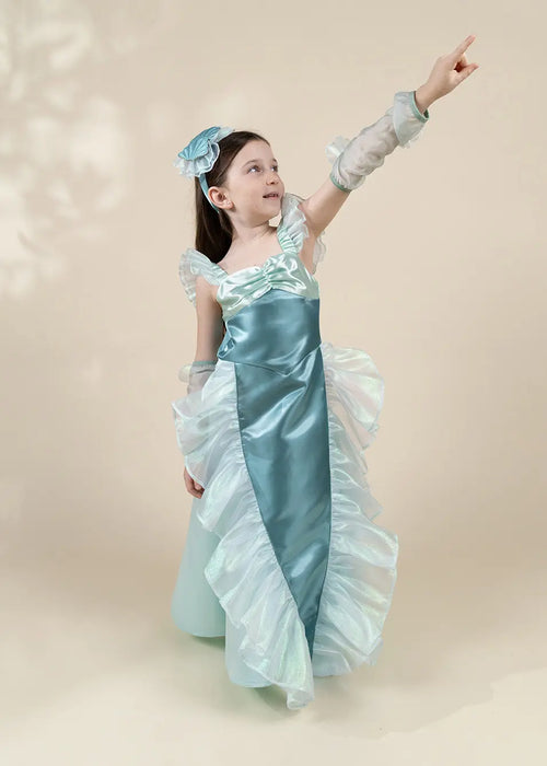 Coco Village Iridescent Mermaid Play Costume with Headband