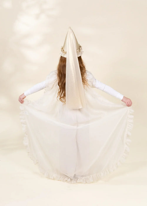 Coco Village Role Play Dress-Up Cream Long Sheer Cape