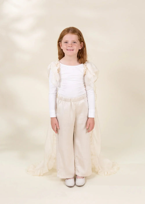 Coco Village Role Play Dress-Up Cream Long Sheer Cape