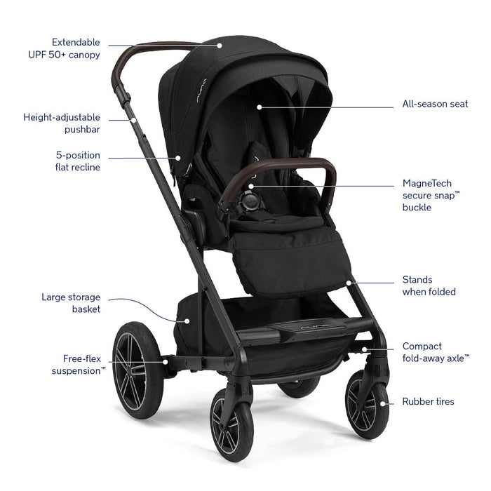 nuna stroller convertible Nuna MIXX Next Stroller with MagneTech Secure Snap — Enlightened Baby