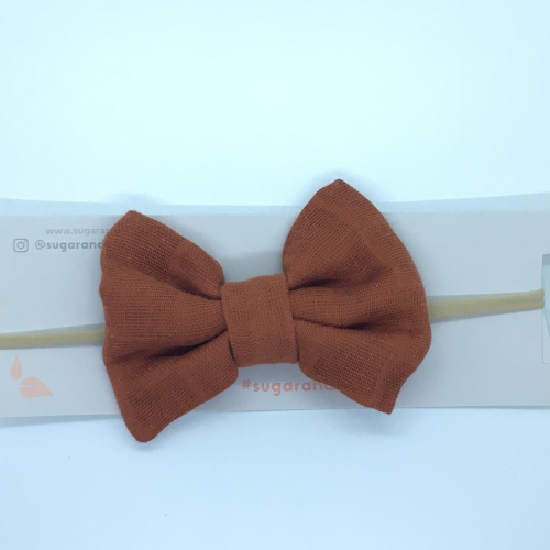 Sugar + Maple Baby Muslin Bow Headband