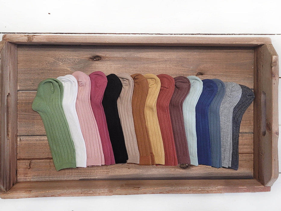 Ribbed Cotton Socks