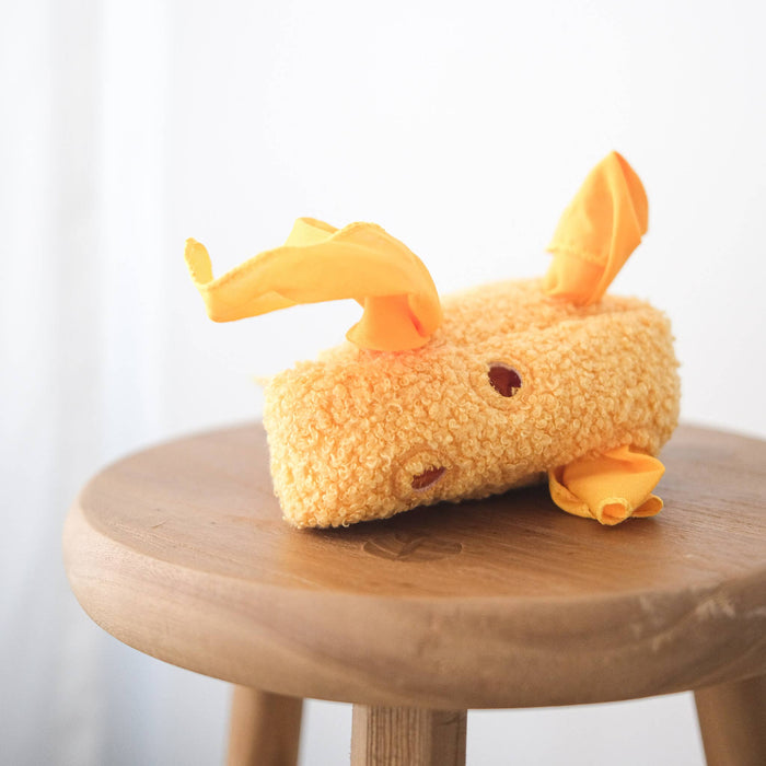 BUSY CHEESE // Whimsical toy // pull + stuff