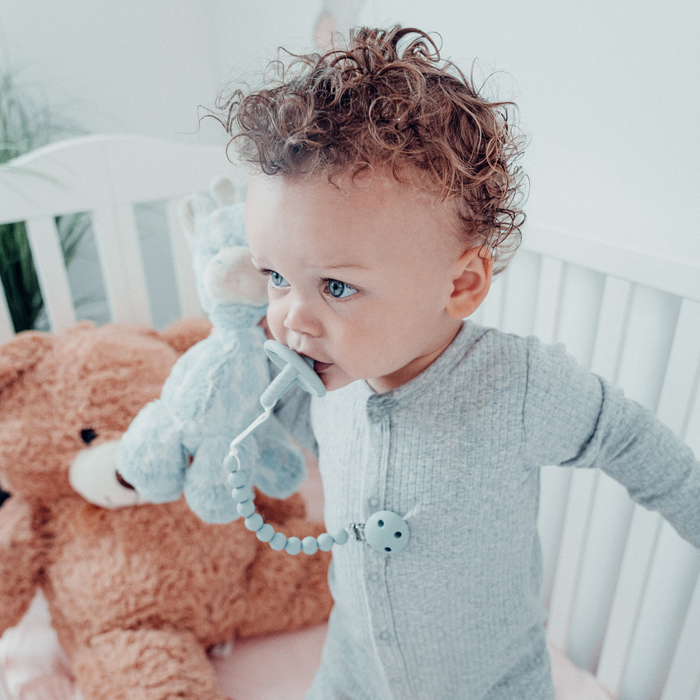 Baby Pacifier Clips, 100% Food Grade Silicone by Comfy Cubs