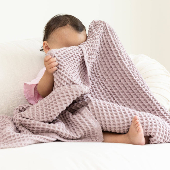 Bella Tunno | Waffle Baby Blanket Orchid