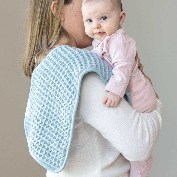 Reversible Bib + Burp Set Fog