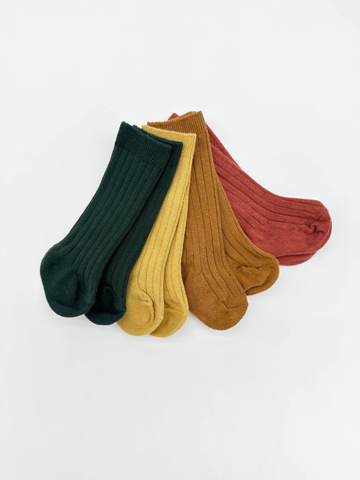 Ribbed Cotton Socks