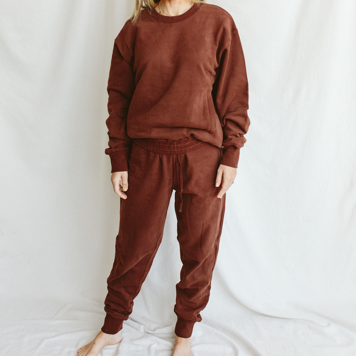 Adult Terry Sweatsuit Pant - Redwood