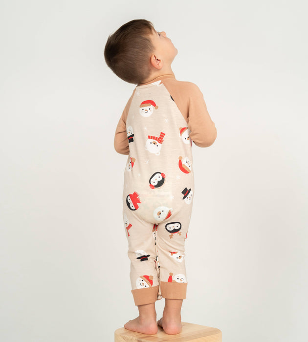 Silkberry Baby Bamboo Long Sleeve Romper w/Kangaroo Pocket