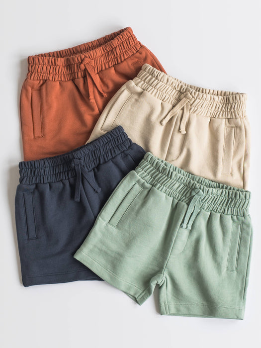 Colored Organics Baby & Kids Chris French Terry Shorts - Jade