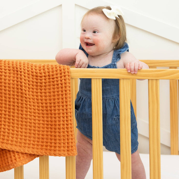 Waffle Baby Blanket Pumpkin