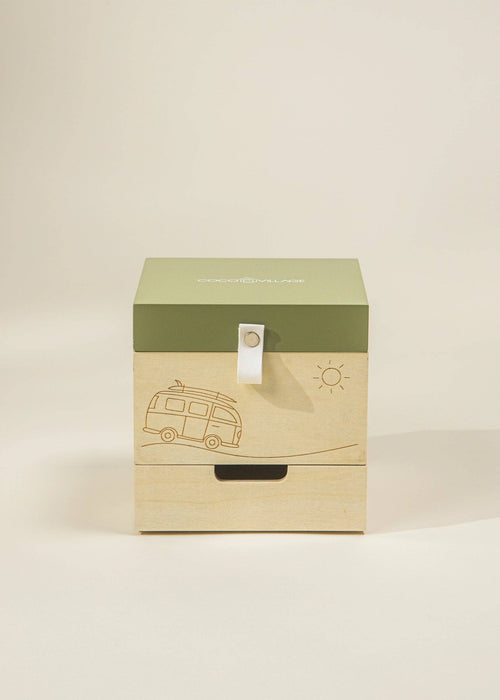 Coco Village Wooden Musical Souvenir Box - Travel