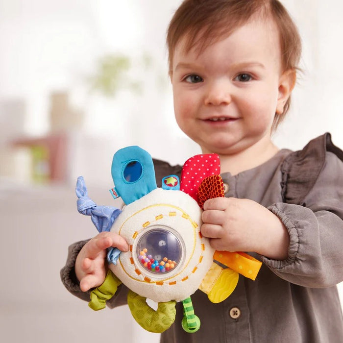 HABA Teether Cuddly Rainbow Round