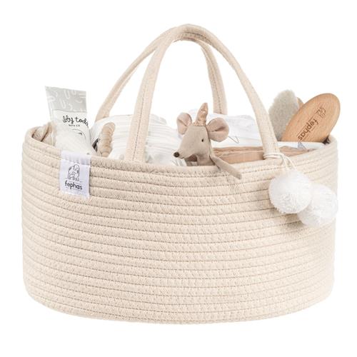 Fephas Cotton Rope Diaper Caddy