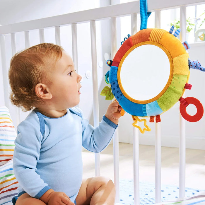 HABA Rainbow Teether Pillow Discovery Mirror