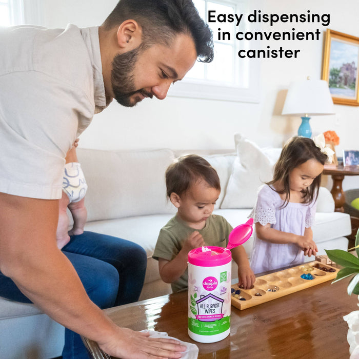 Dapple All Purpose Cleaner Wipes, Lavender, 75ct
