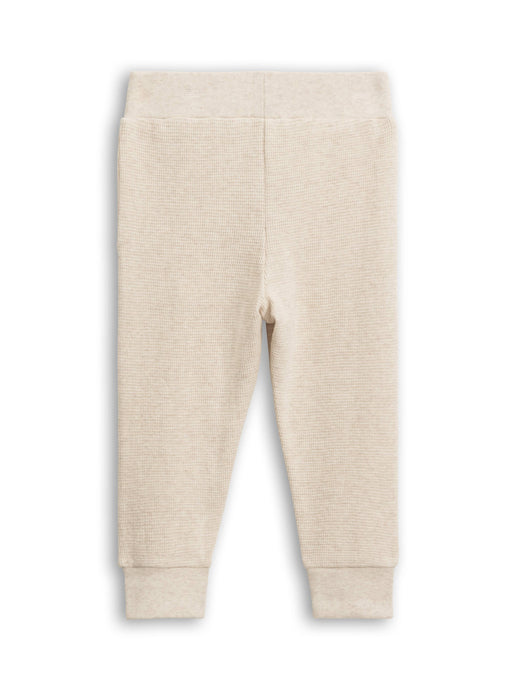 Nelson Waffle Knit Jogger - Heather Oat