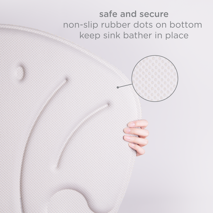 Ubbi Gray Stingray Sink Bather