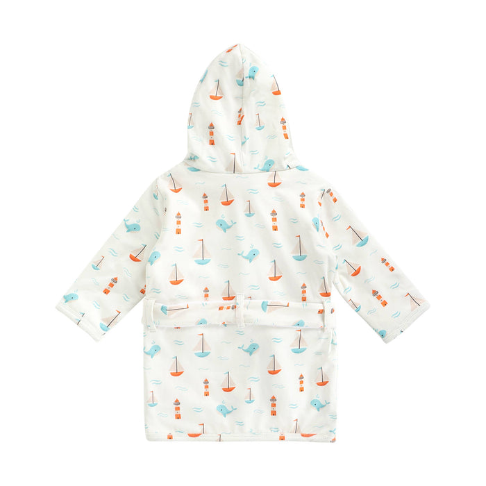 Sailboat Baby Bathrobe (Organic)