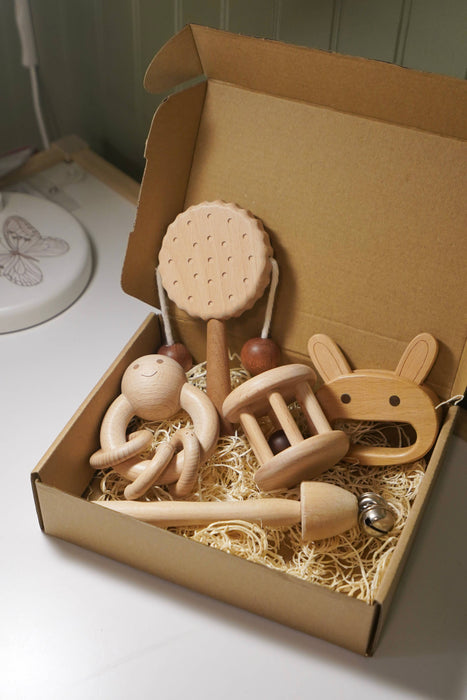 Cookie Shaped Wooden Spinning Drum