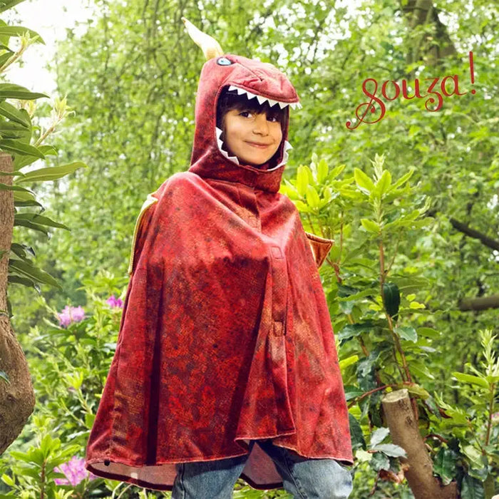 Souza Red dragon cape (sz 4-7 yrs / 1 pc)