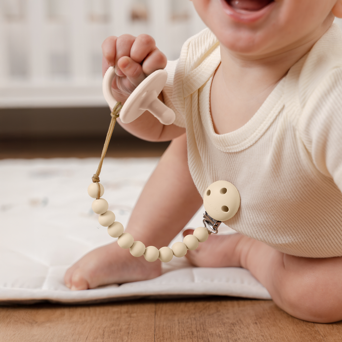 Baby Pacifier Clips, 100% Food Grade Silicone by Comfy Cubs
