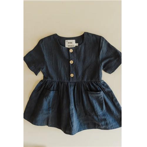 Babe Basics Linen Baby Dress