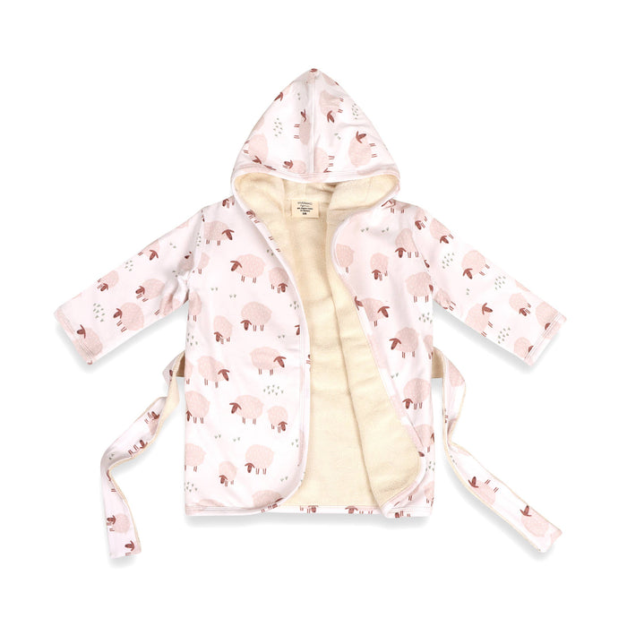 Sheep Baby Hooded Bathrobe (Organic Jersey)