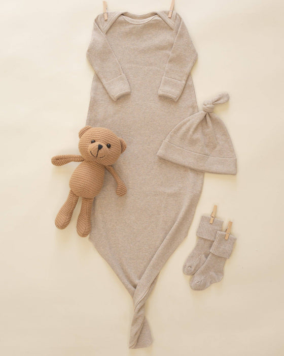 Quincy Mae Melange Socks Oatmeal, Rose