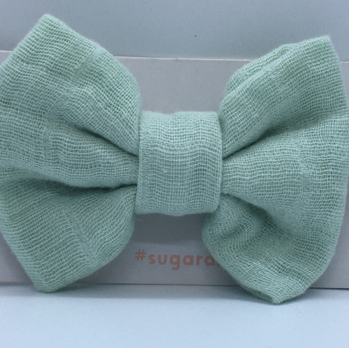 Sugar + Maple Baby Muslin Bow Headband