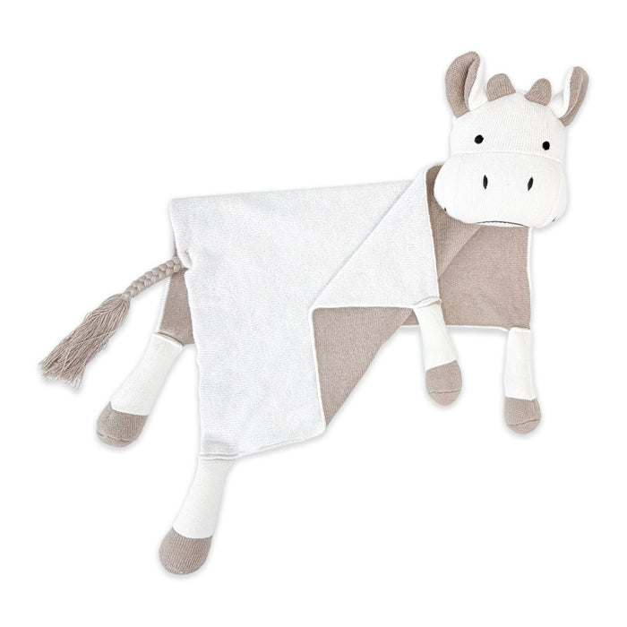 Cow- Organic Baby Lovey Security Blanket Cuddle Cloth