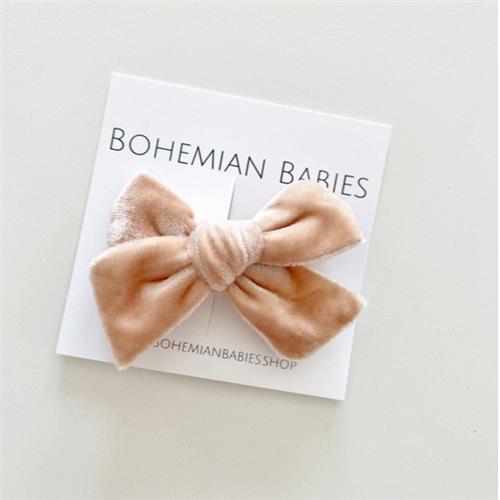 Bohemian Babies Velvet Bow