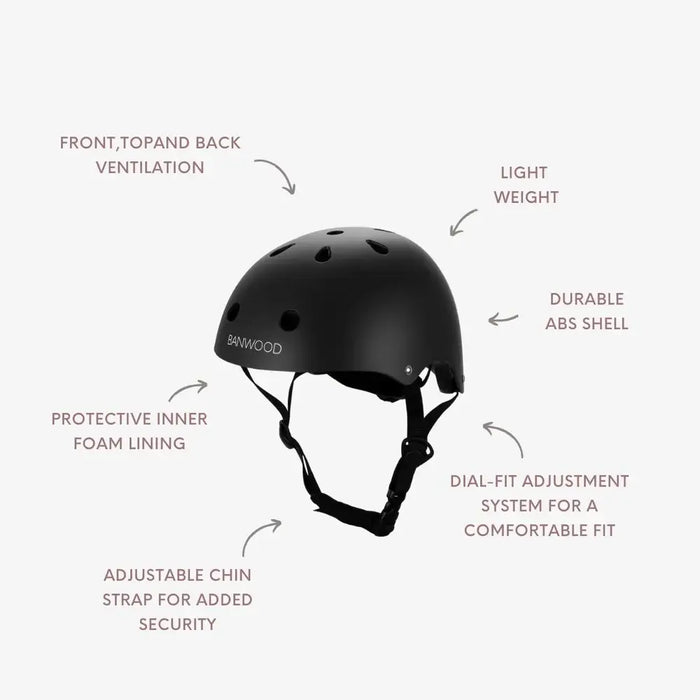BANWOOD HELMET - BLACK (50-54 cm)