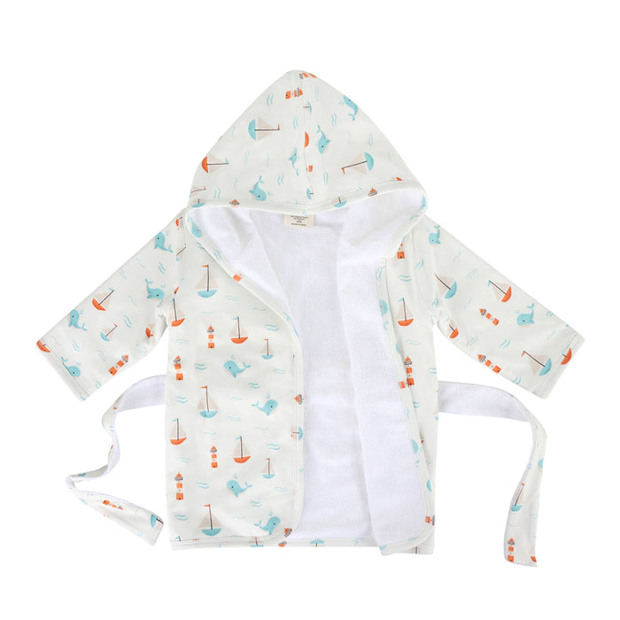 Sailboat Baby Bathrobe (Organic)