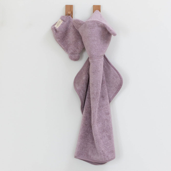 Bella Tunno | Hooded Towel + Wash Mitt Set Orchid