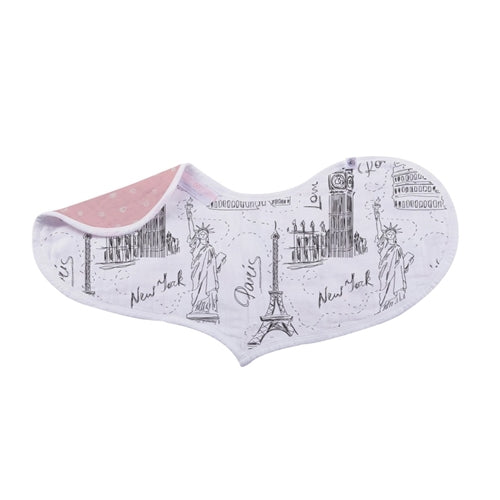 Newcastle Classics Heart Bibs / Burp Cloth 2pk