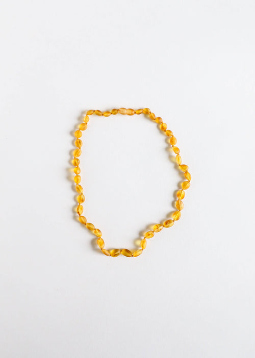 Raw Honey Baltic Amber || Classic || Beaded Necklace