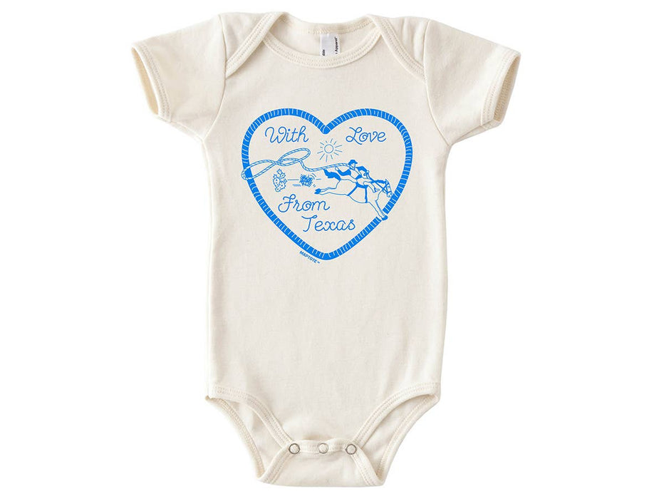 Maptote With Love from Texas Baby One-Piece