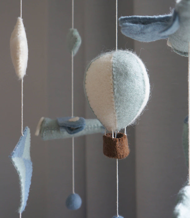 Gamcha Mobile - Airballoon/Plane/Kite, Blue