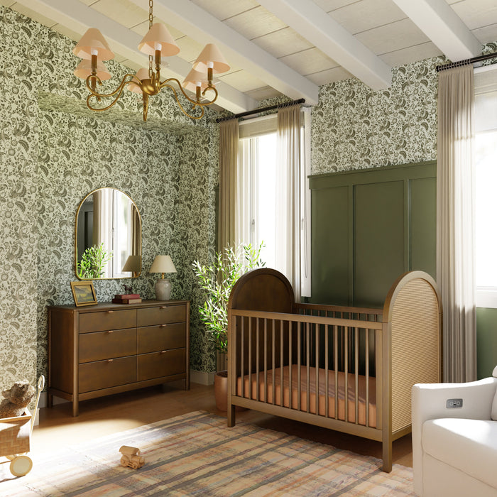 Babyletto Bondi Cane 3-in-1 Convertible Crib with Toddler Bed Conversion Kit