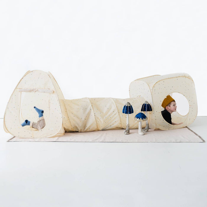 Kids 3-in-1 Play Tent & Tunnel Set with Recycled Fabric