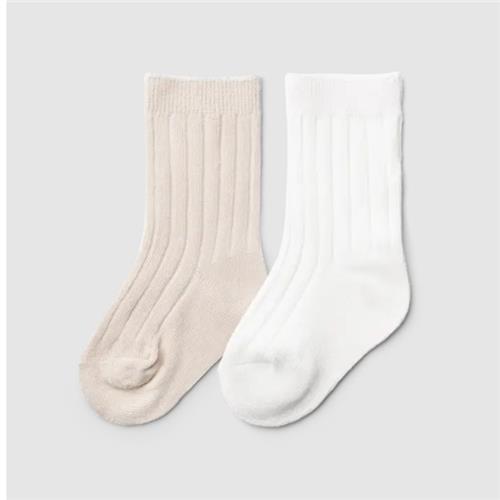 goumikids 2pk Organic Cotton Knee High High Socks (Neutral)